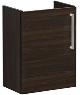 Vitra Root Flat Washbasin Unit, compact, 45cm, LHH Walnut