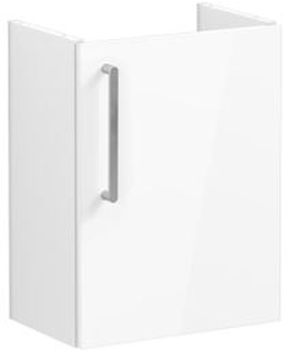 Vitra Root Flat Washbasin Unit, compact, 45cm, RHH High Gloss White