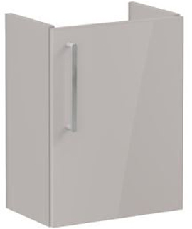 Vitra Root Flat Washbasin Unit, compact, 45cm, RHH High Gloss Sahara Beige