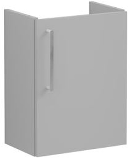 Vitra Root Flat Washbasin Unit, compact, 45cm, RHH Matt Rock Grey