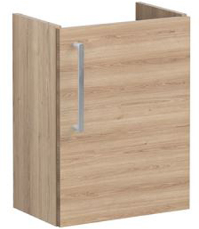 Vitra Root Flat Washbasin Unit, compact, 45cm, RHH Natural Oak