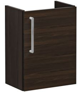 Vitra Root Flat Washbasin Unit, compact, 45cm, RHH Walnut