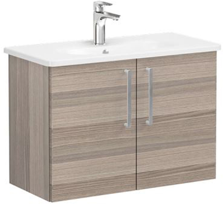 Vitra Root Flat Washbasin Unit with doors, compact, 80cm Cordoba