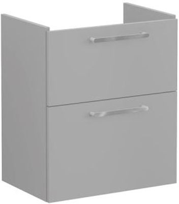 Vitra Root Flat Washbasin Unit with 2 drawers, compact, 60cm Matt Rock Grey
