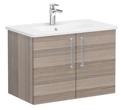 Root Flat Washbasin Unit & Basin 80cm, Cordoba, with doors