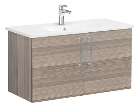 Root Flat Washbasin Unit & Basin 100cm, Cordoba, with doors