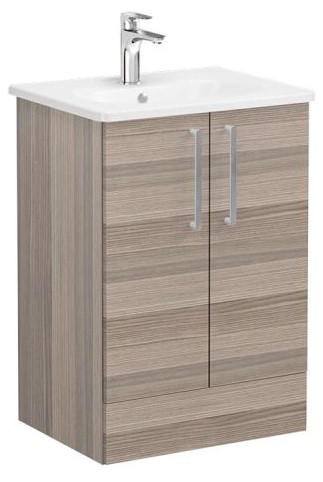 Root Flat Washbasin Unit & Basin 60cm, Cordoba, with doors ,floor-standing
