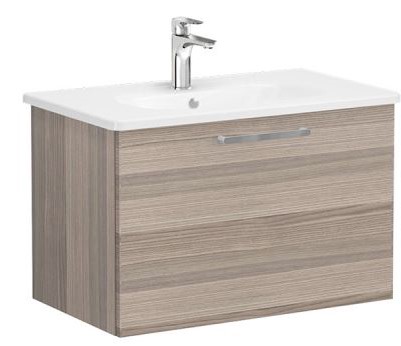 Root Flat Washbasin Unit & Basin 80cm, Cordoba with drawer