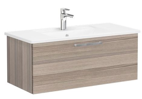 Root Flat Washbasin Unit 100cm, Cordoba, with drawer