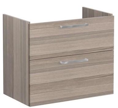 Root Flat Washbasin Unit 80cm, Cordoba, with two drawers