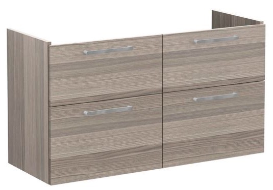 Root Flat Washbasin Unit 120cm, Cordoba, with four drawers