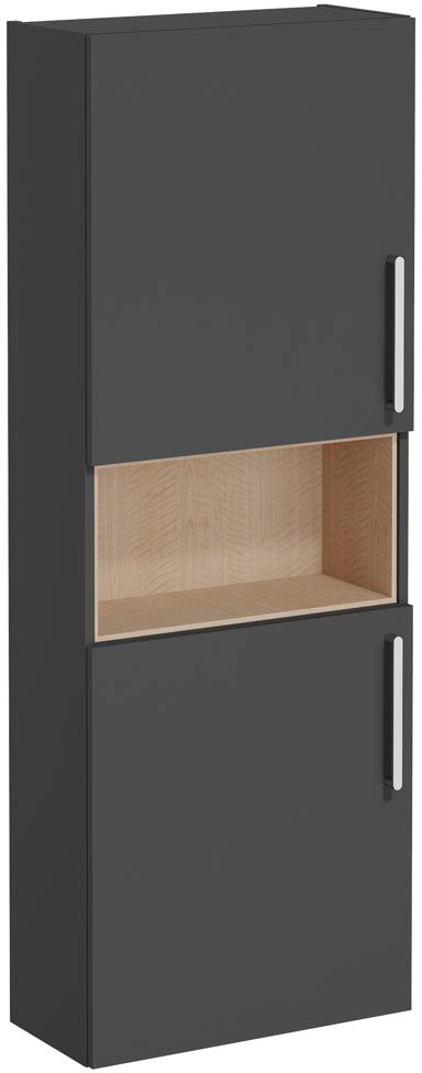 Vitra Root Flat Short unit, compact, 50cm, LHH Matt Storm Grey