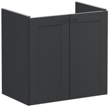 Vitra Root Classic Washbasin Unit 60cm Matt Graphite