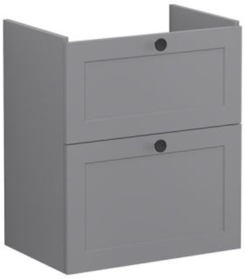Vitra Root Classic Washbasin Unit 60cm Matt Grey