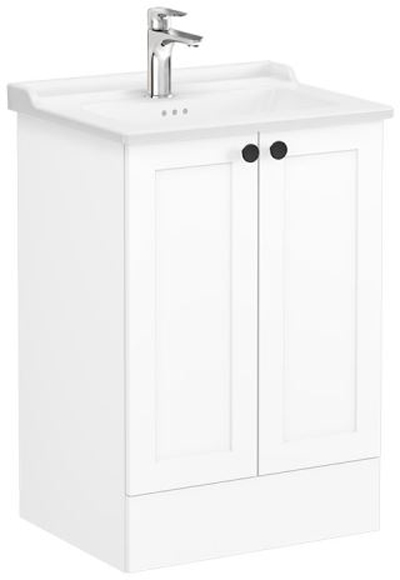 Vitra Root Classic Washbasin Unit & Basin 60cm Matt White