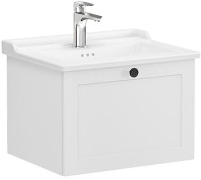Vitra Root Classic Washbasin Unit & Basin 60cm Matt Light Grey