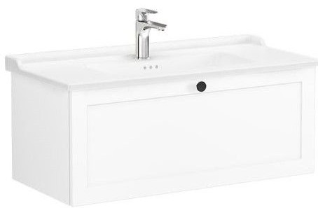 Root Classic Washbasin Unit 100cm, Matt Dark Blue, with drawer