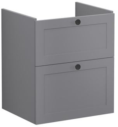 Vitra Root Classic Washbasin Unit 60cm Matt Grey