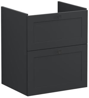 Vitra Root Classic Washbasin Unit 60cm Matt Graphite