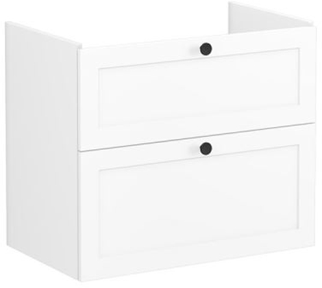 Vitra Root Classic Washbasin Unit 80cm Matt White