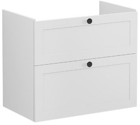 Vitra Root Classic Washbasin Unit 80cm Matt Light Grey