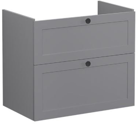 Vitra Root Classic Washbasin Unit 80cm Matt Grey