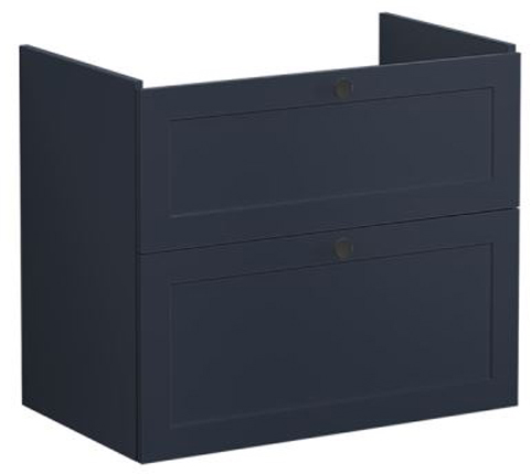 Vitra Root Classic Washbasin Unit 80cm Matt Dark Blue