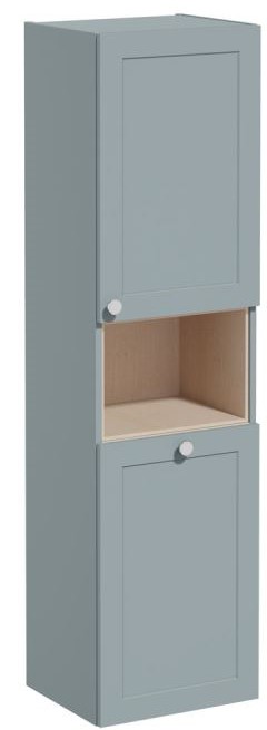 Vitra- Short unit with laundry basket, 40cm, RHH Matt Fjord Green