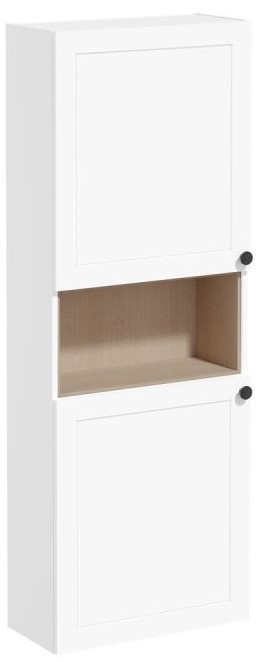 Root Classic Tall Unit Short unit, left hand hinged, compact, 50cm, Matt White