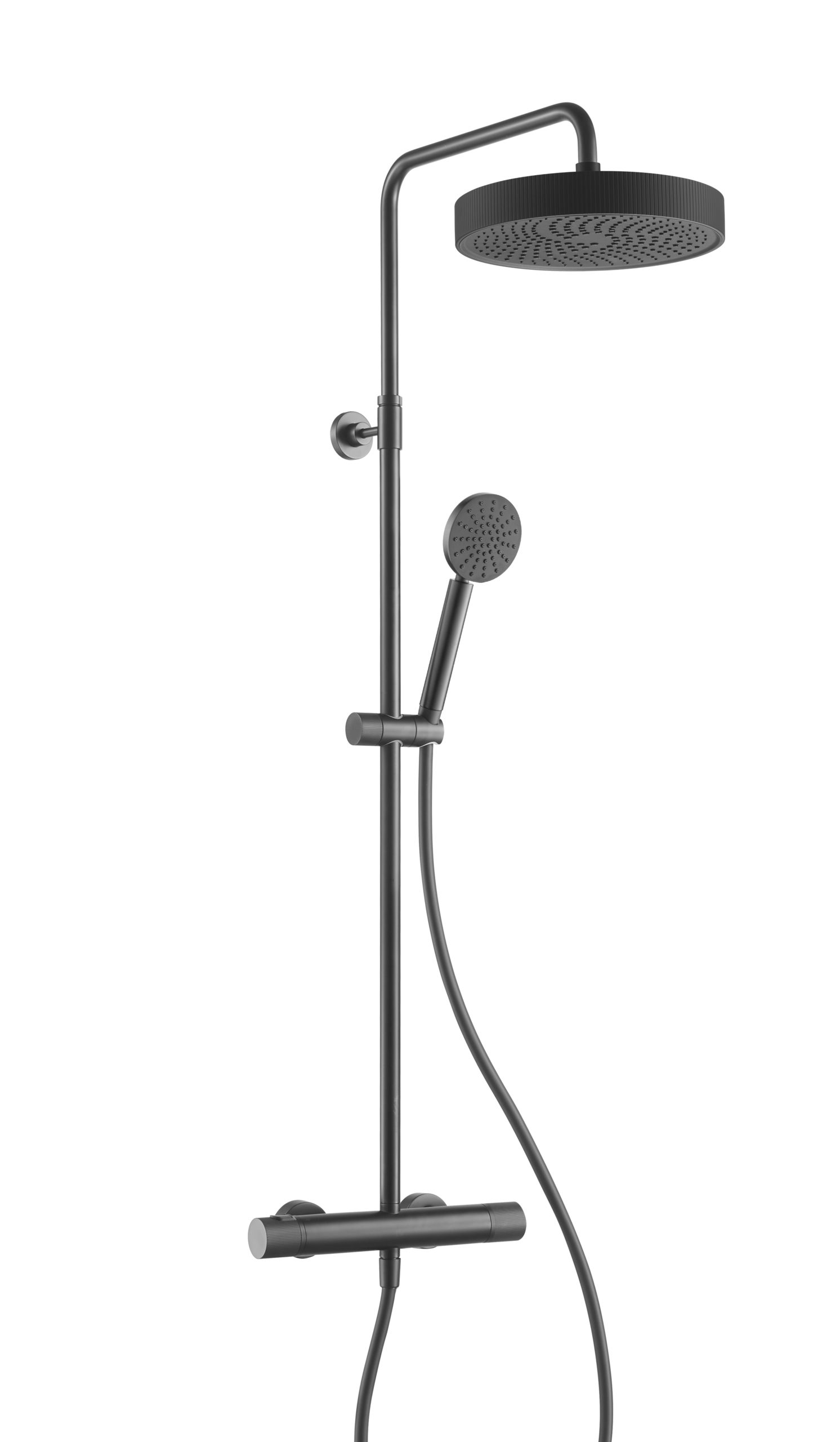 JTP - Thermostatic Bar Valve with 2 Outlets, Adjustable Riser and Shower Handle