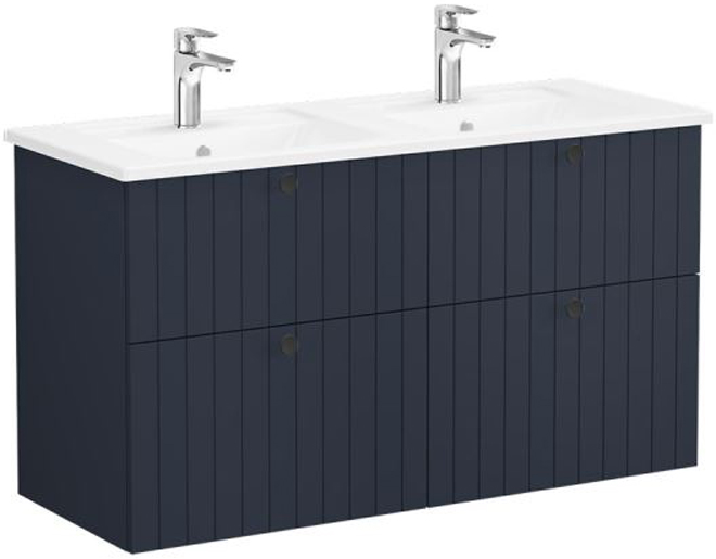 Vitra Root Groove Washbasin Unit 120cm Matt Retro Green