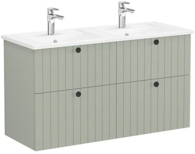 Vitra Root Groove Washbasin Unit 120cm Matt Graphite