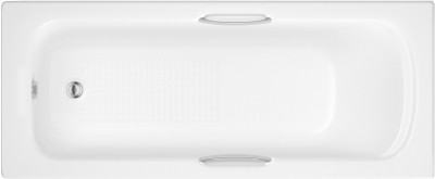 Trojan Granada 2 1600 x 700mm Twin Grip Anti-Slip Single Ended Bath NTH- White