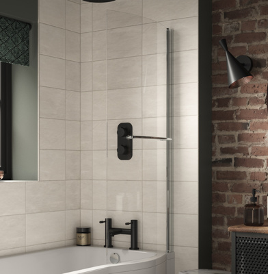 P Shower Bath Screen 1400mm