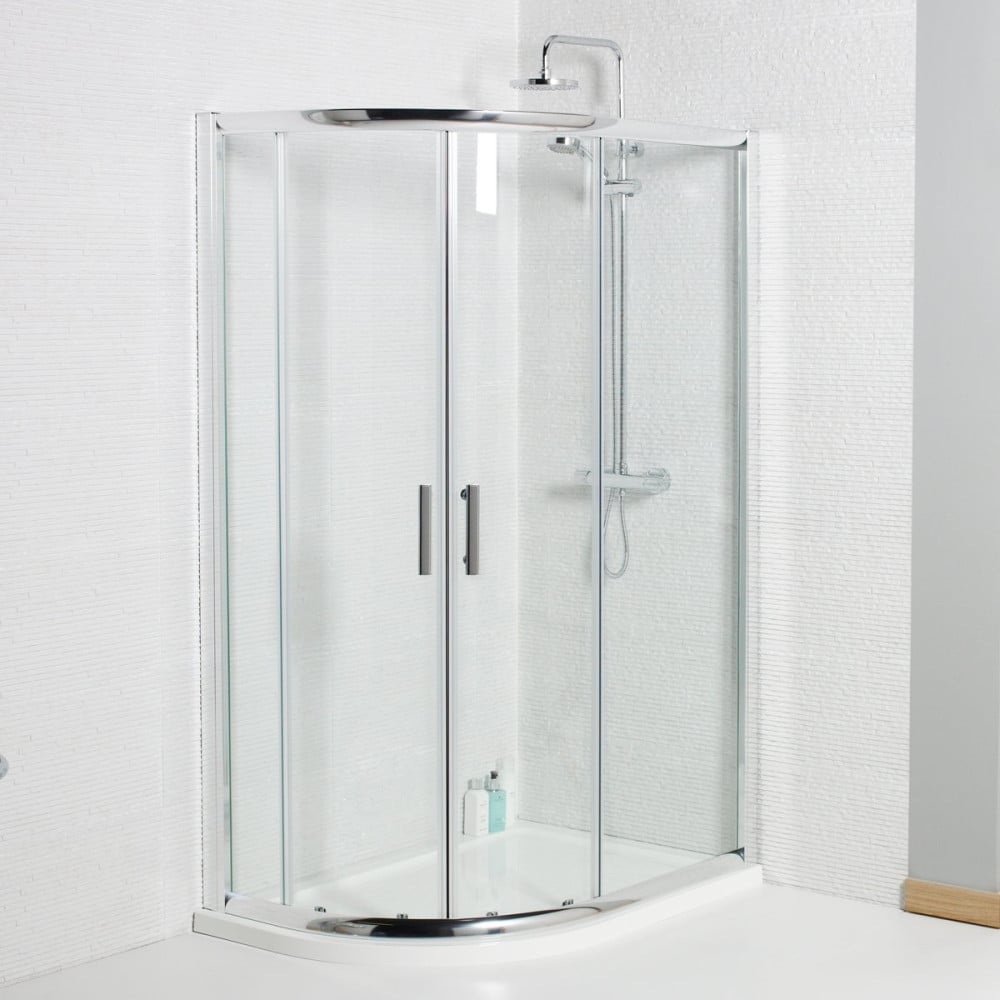 900x760mm Koncept Offset Quadrant Enclosure 6mm