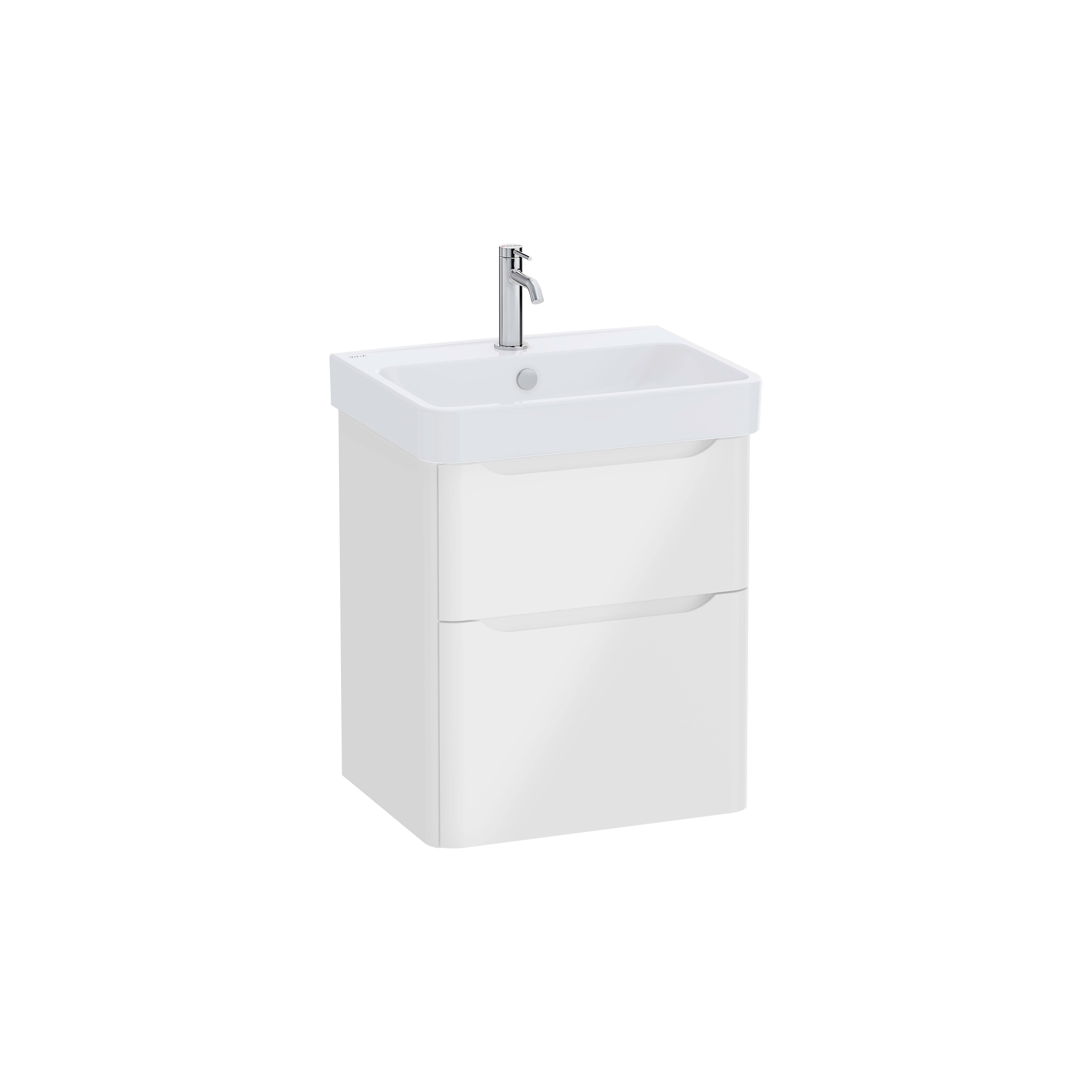 Sareta Round Wall-hung Washbasin Unit – 60 cm