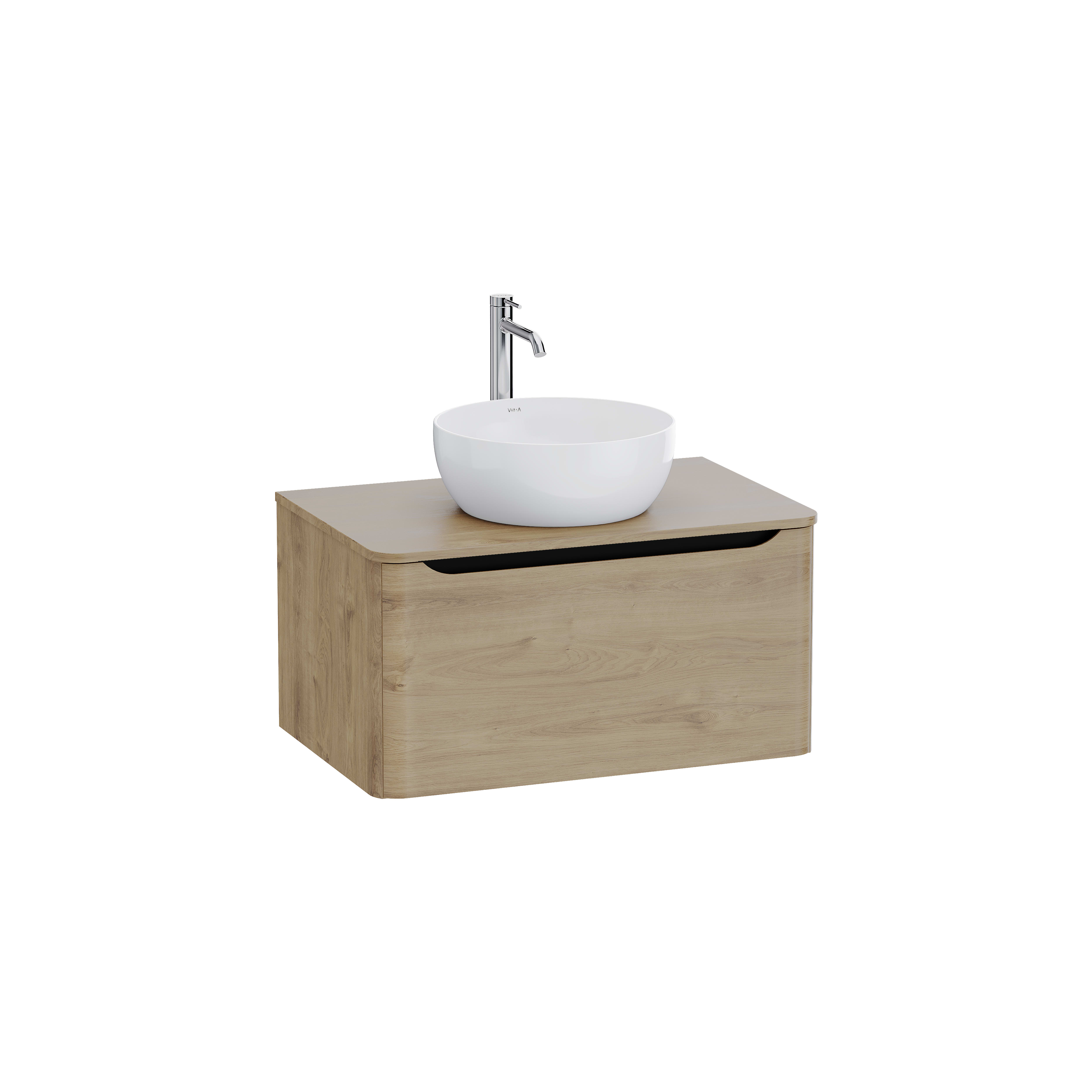 Sareta Round Wall-hung Washbasin Unit – 80 cm