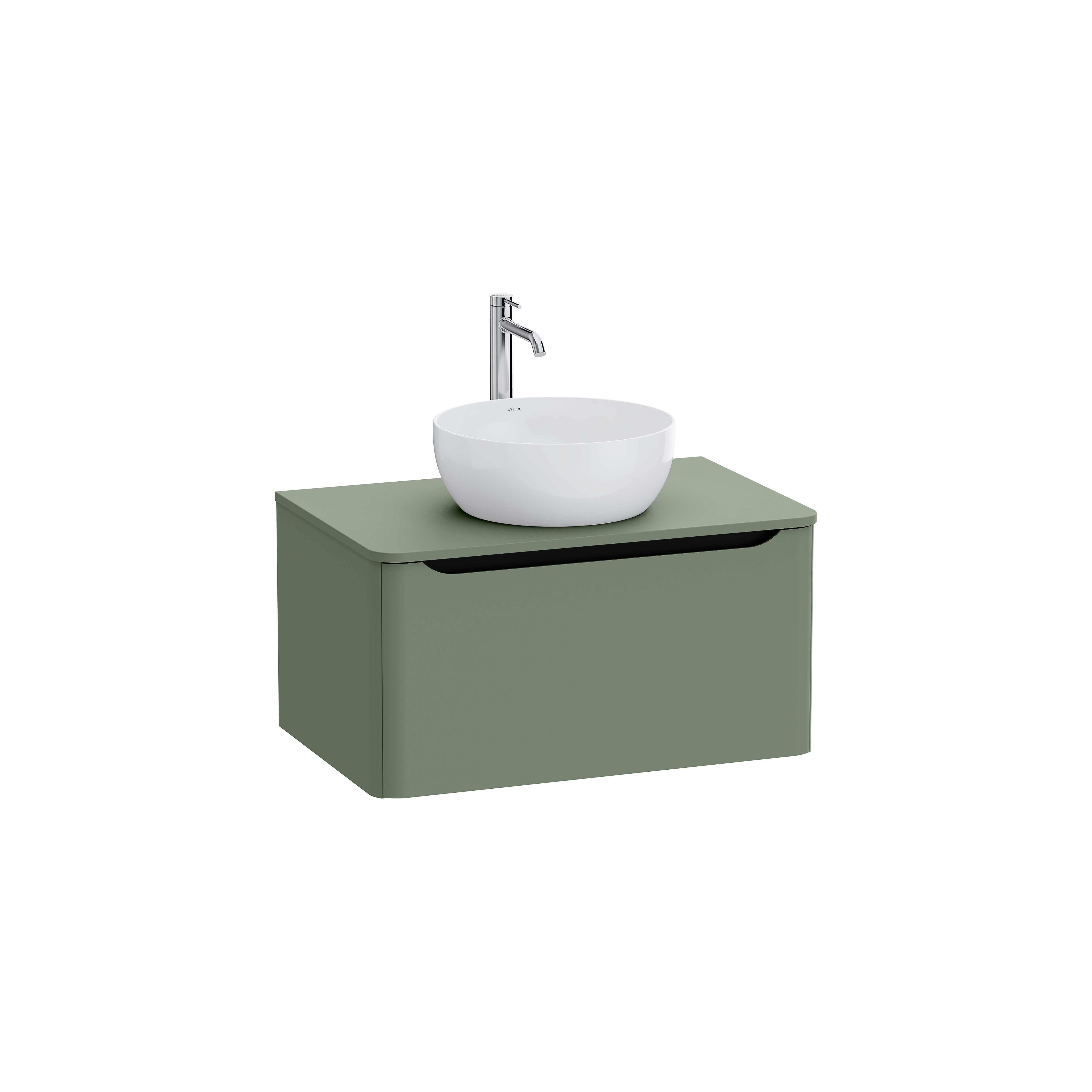 Sareta Round Wall-hung Washbasin Unit – 80 cm