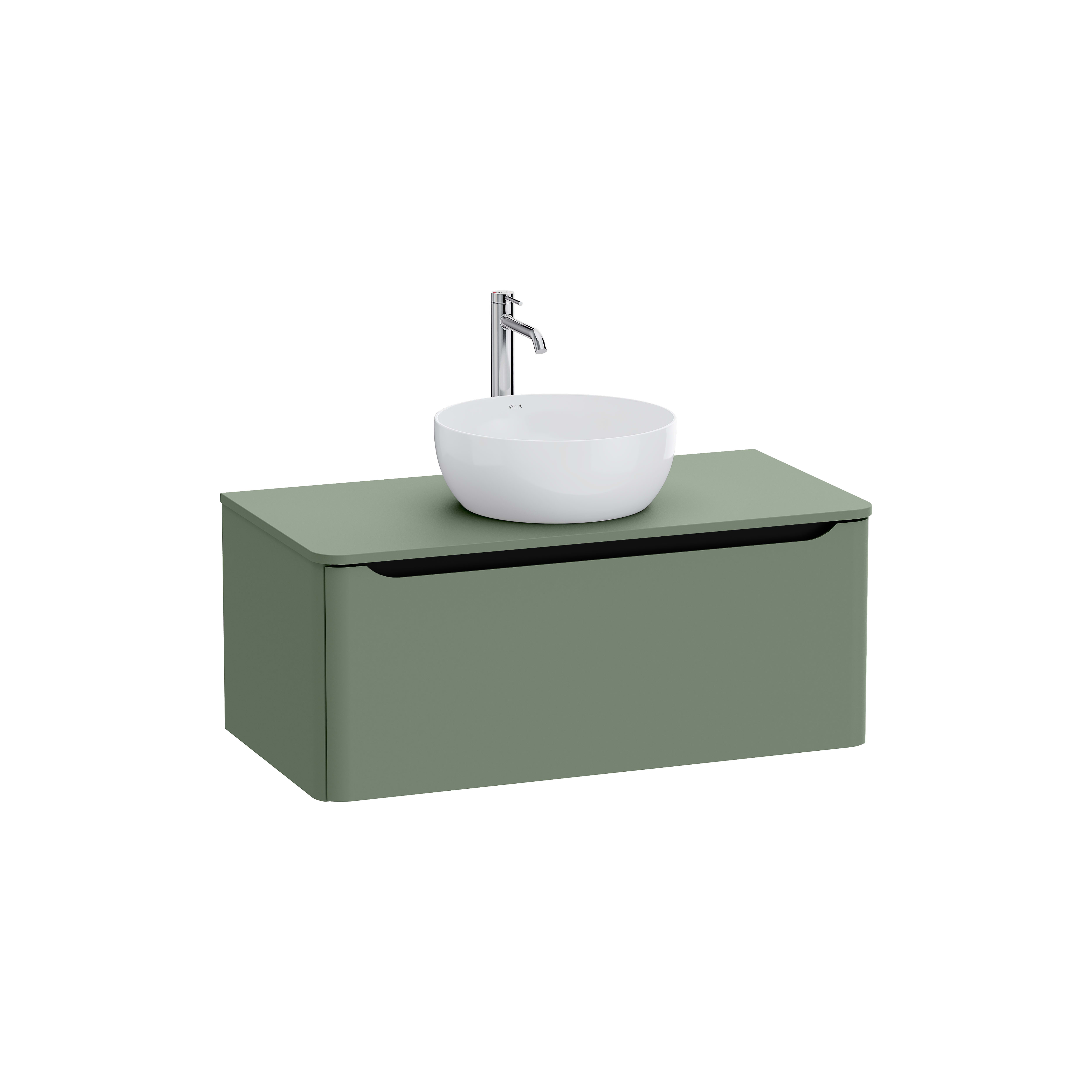 Sareta Round Wall-hung Washbasin Unit – 100 cm