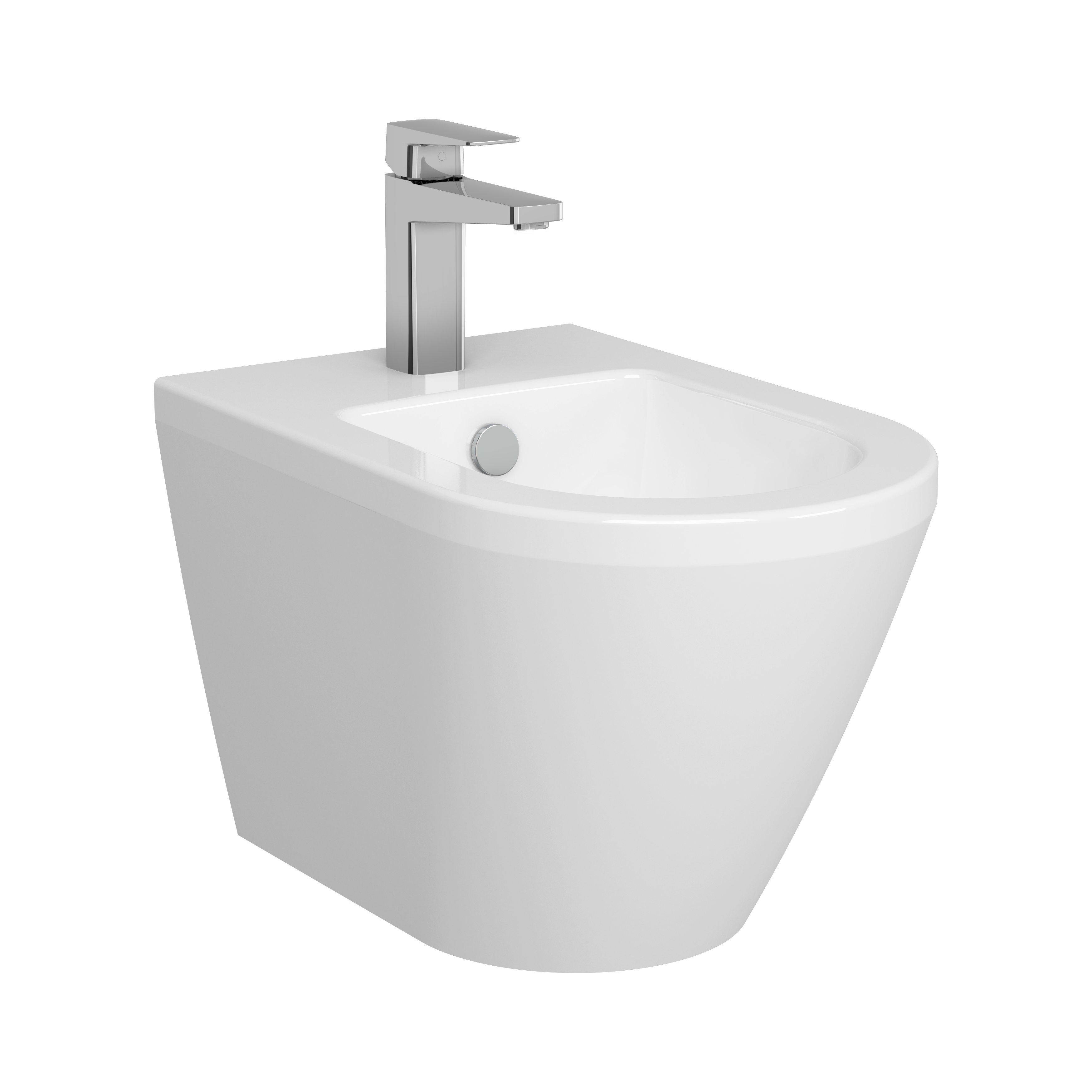 Integra Wall-Hung Bidet - White