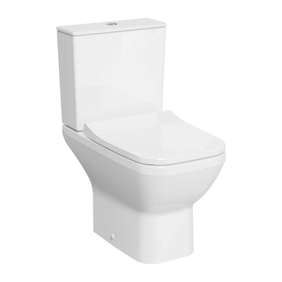Integra Square Close Coupled Toilet , Cistern & Pan 