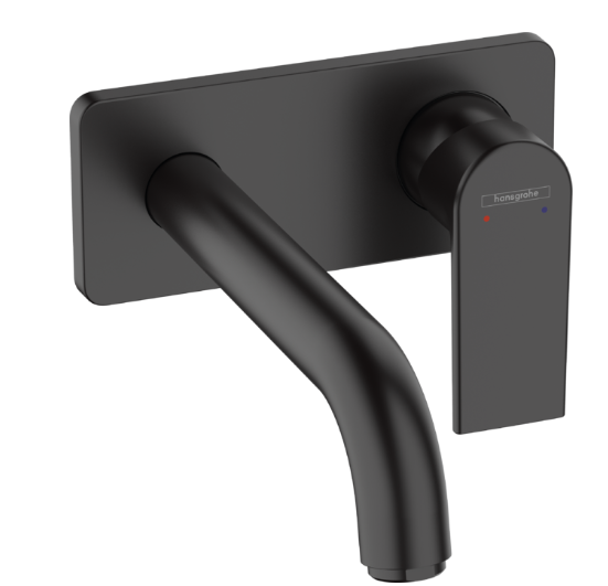 Vernis Shape Single lever basin mixer for concealed installation - Black