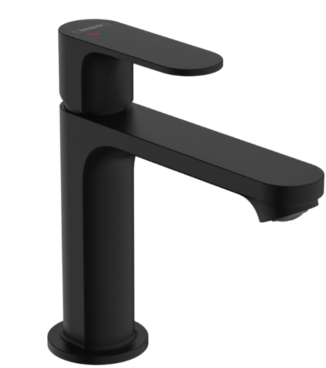 Rebris S Single lever basin mixer 110 CoolStart without waste set - Matt Black