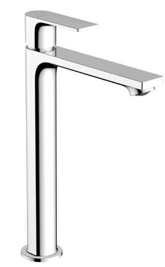 Rebris E Single lever basin mixer 240 CoolStart for washbowls with pop-up waste - Chrome