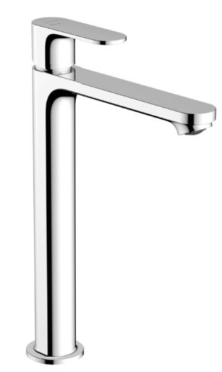 Rebris S Single lever basin mixer 240 CoolStart for washbowls with pop-up waste set - Chrome