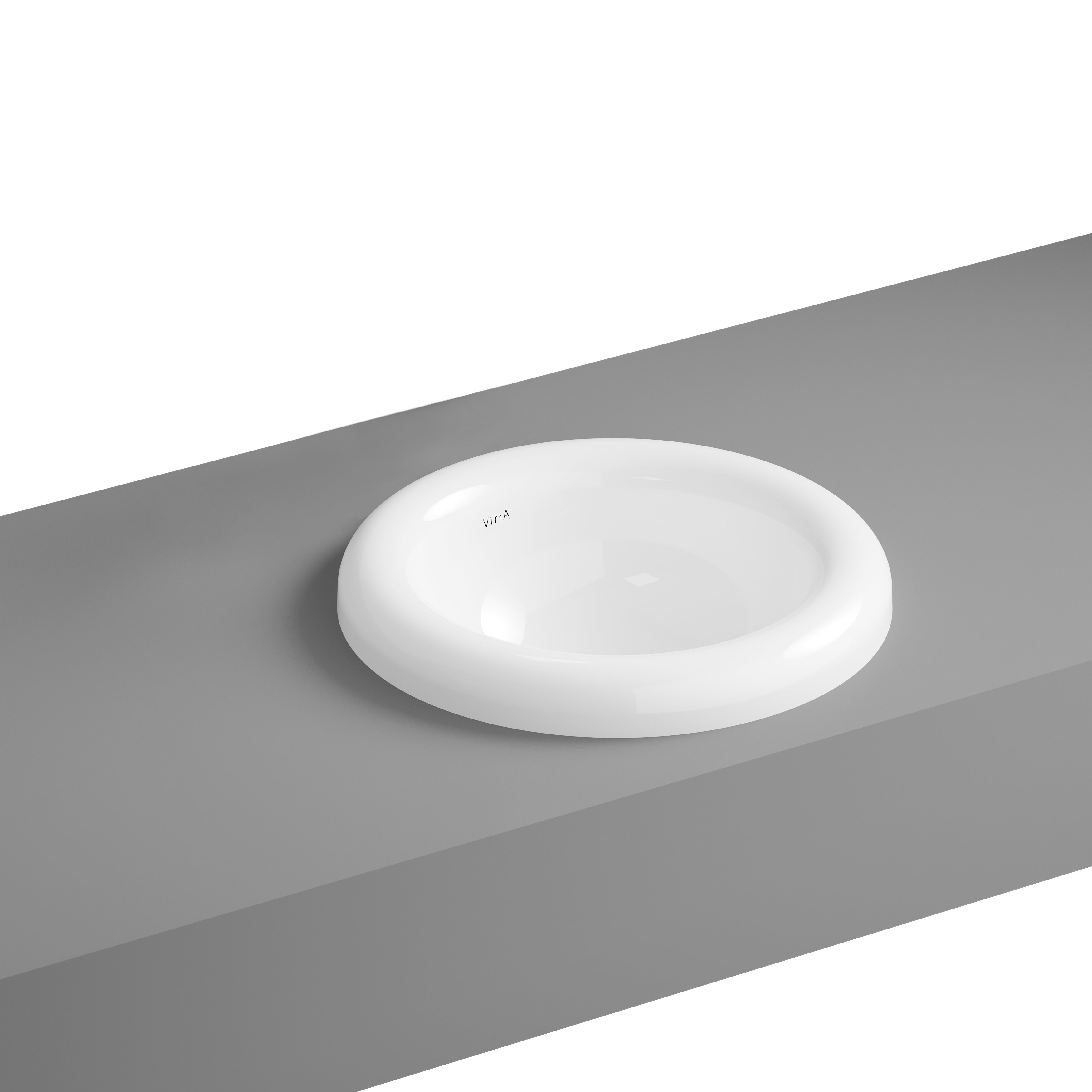 Liquid Inset Washbasin - White