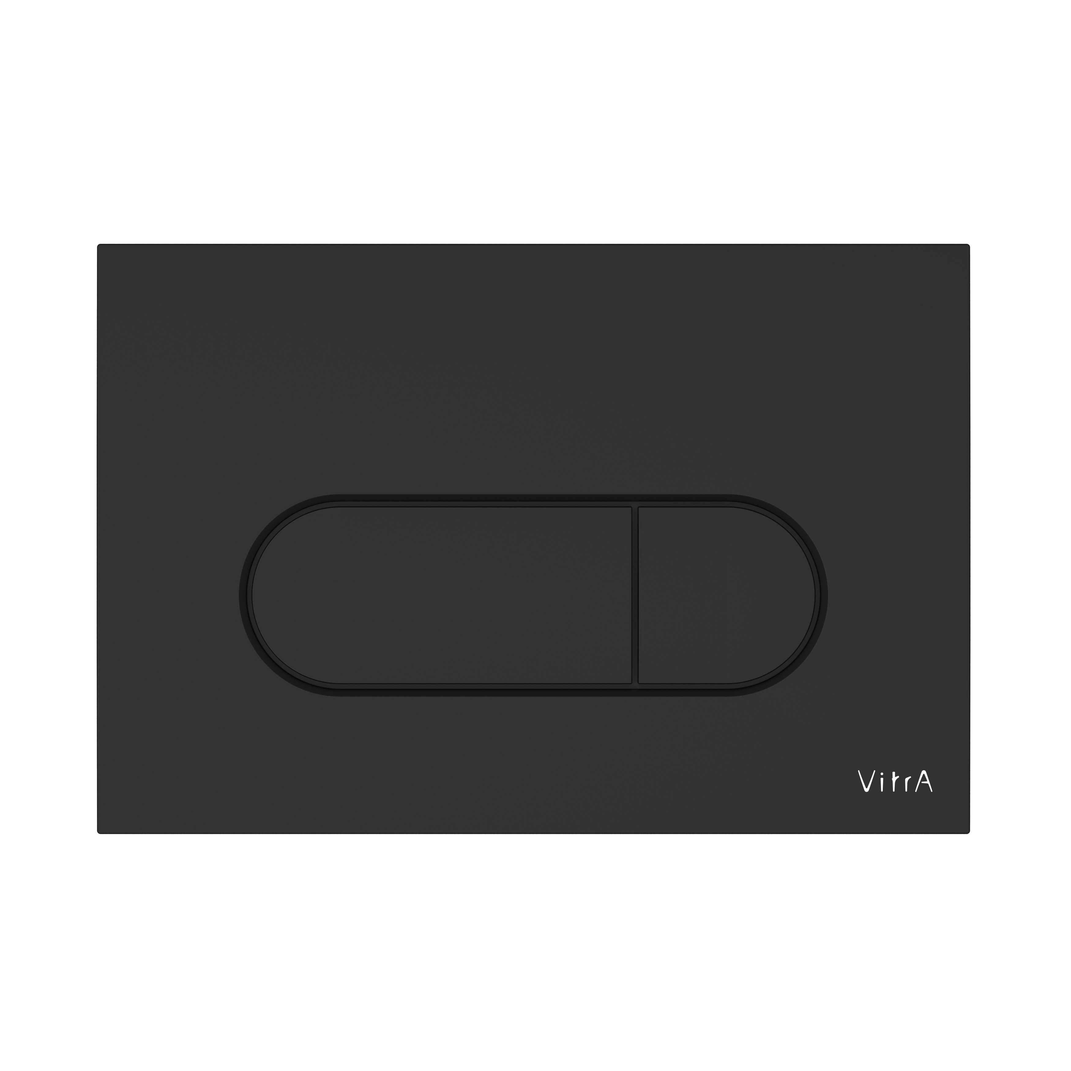 Loop Round Flush Plate - Matt Black
