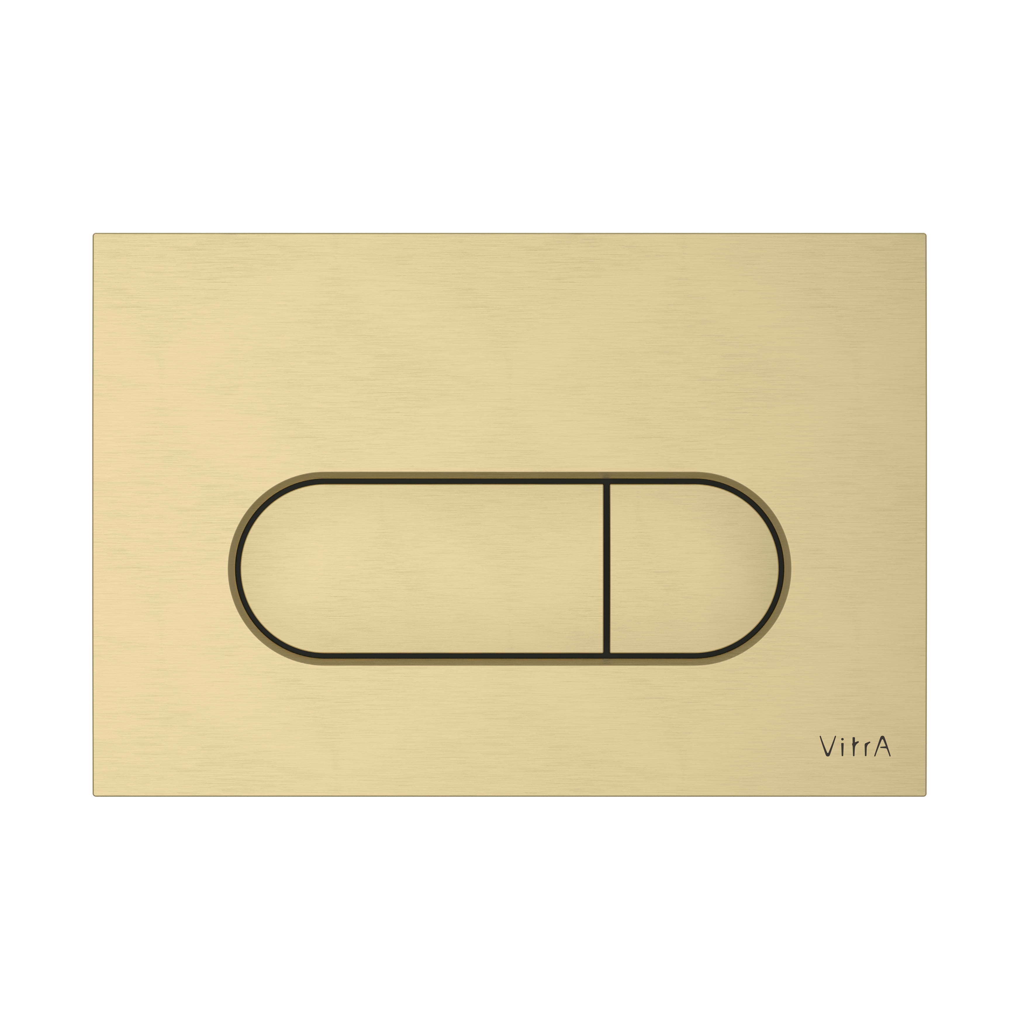 Loop Round Flush Plate - Brushed Brass - Brushed Gold