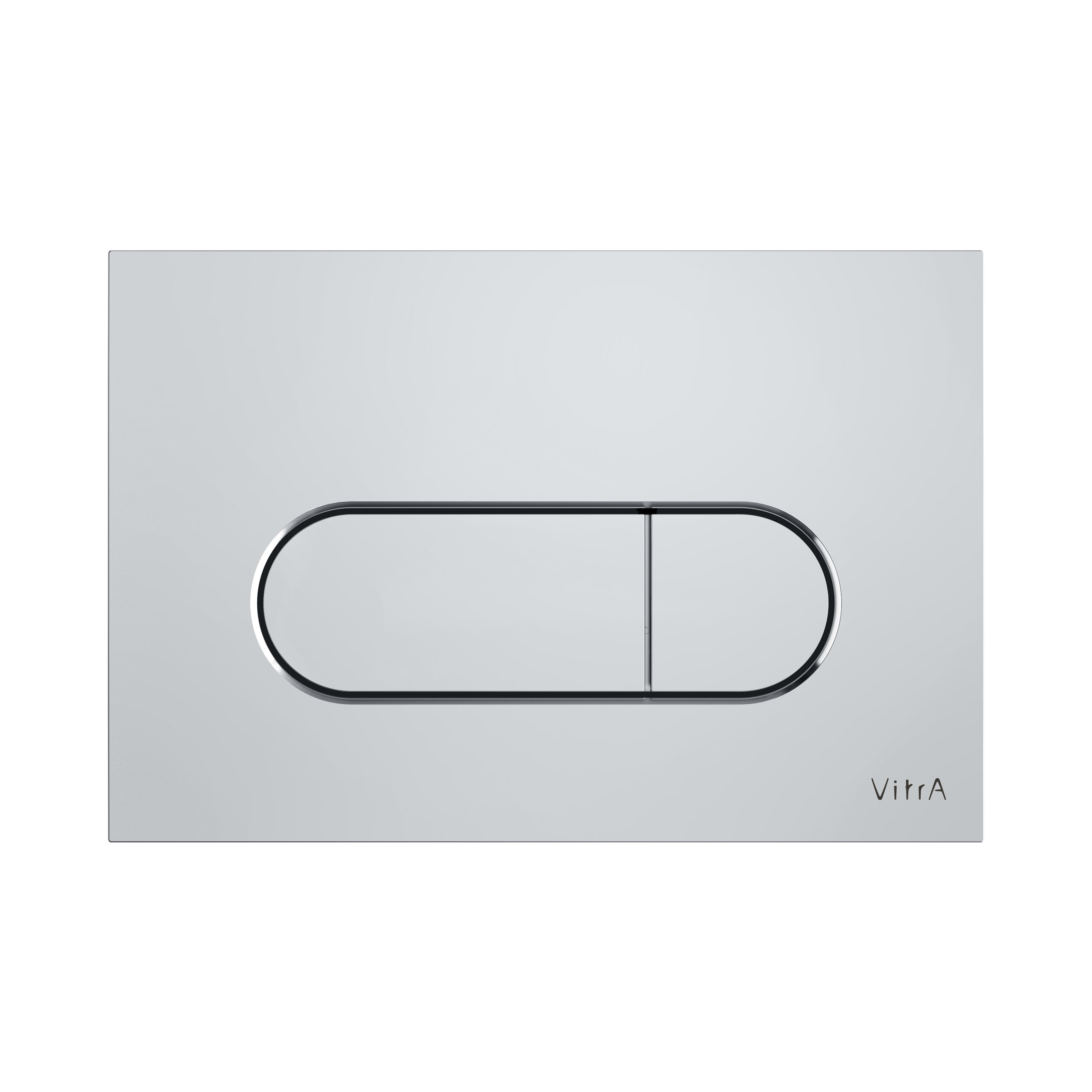 Loop Round Flush Plate - Chrome - Shiny Chrome