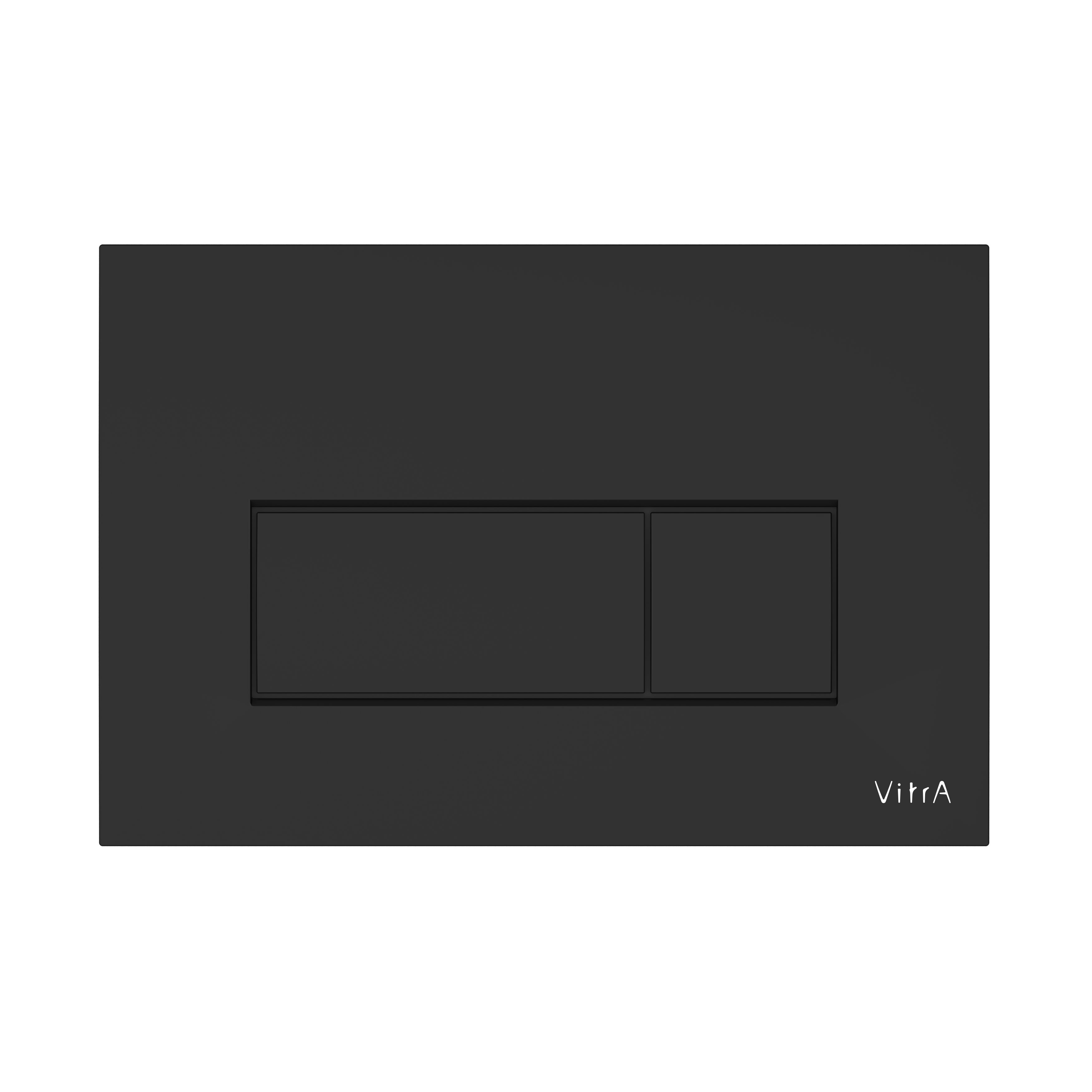 Loop Square Flush Plate - Matt Black